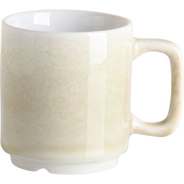 6x Henkelbecher, Serie Sand, 0,27 Liter