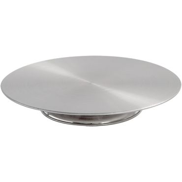 545011v01_main_product_photo_f1czslmlfpw Drehbare Tortenplatte auf Fuß, Ø 33 cm, Edelstahl, Höhe 45 mm
