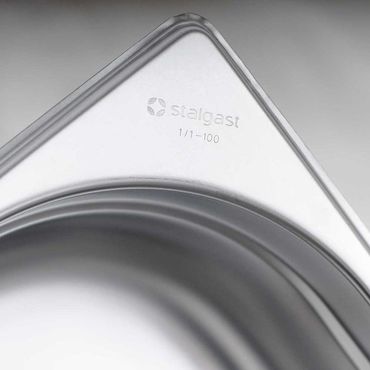 111150v01_main_product_photo_rnfdd19dsmo Edelstahl Gastronormbehälter Serie STANDARD, GN 1/1 (150mm)