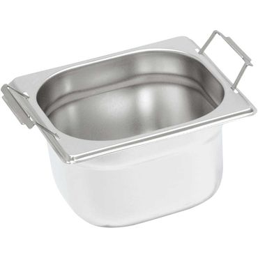 136104v01_main_product_photo_xmkji37robz Edelstahl Gastronormbehälter Serie STANDARD, GN 1/6 (100mm), mit Fallgriffen
