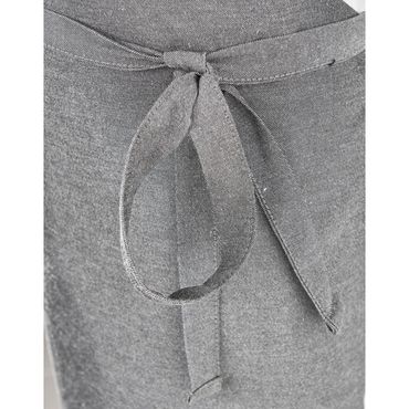 Latzschürze, Mischgewebe, grau, L. 92 cm