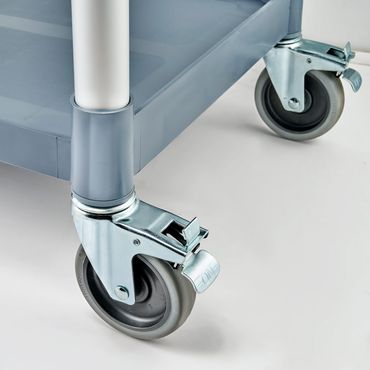 Servierwagen aus Kunststoff, mit drei Borden, 860 x 425 x 910 mm (BxTxH)