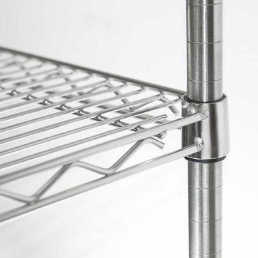 Lagerregal aus Chromstahl1220x610x1800 mm (BxTxH)