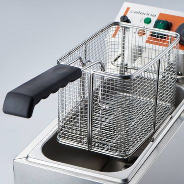 Fritteuse CATERINA, 8 Liter, 200x430x315 mm (BxTxH), 2 kW 230V