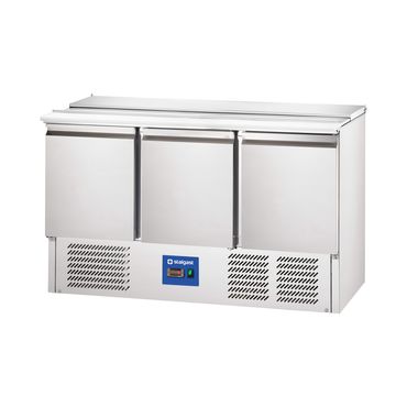Starline Saladette, 3-türig, GN 1/1, Aufnahme 4x GN 1/1, 1365x700x875 mm (BxTxH)