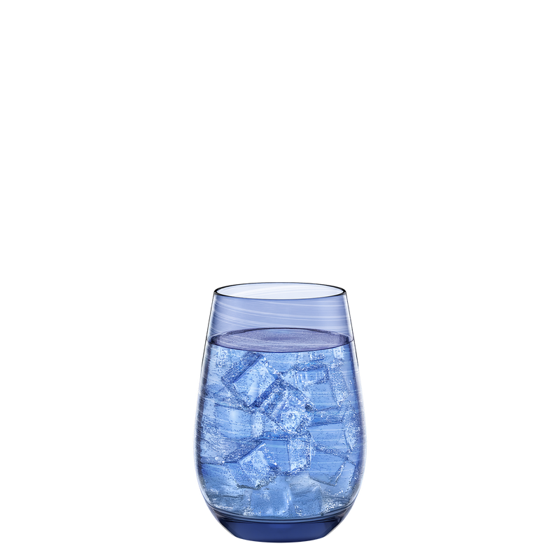6x Stölzle Lausitz Twister Becher Blaugrau 465 ml