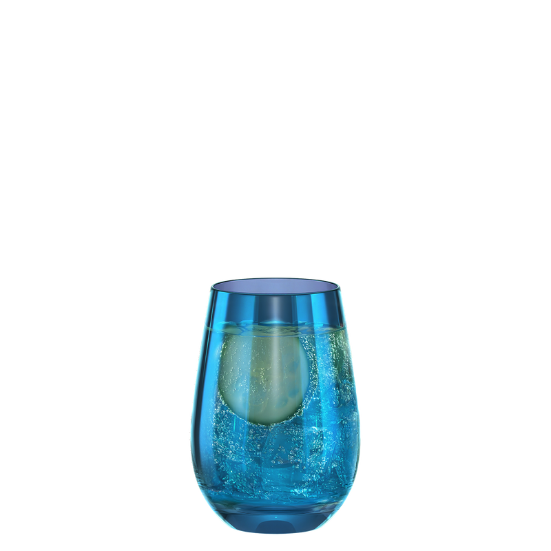 6x Stölzle Lausitz Mirrors Longdrinkbecher Blau 465 ml