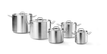 4x Kochtopf,hoch - mit Deckel,5L,⌀200x(H)160mm