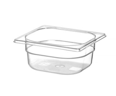 12x Gastronorm-Behälter 1/6,GN 1/6,1L,Transparent,176x162x(H)65mm