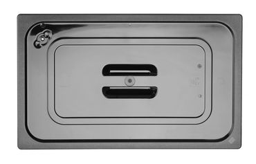 12x Gastronorm-Deckel,GN 1/1,Schwarz,530x325mm