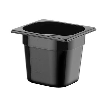 Gastronorm-Behälter 1/6,GN 1/6,2,4L,Schwarz,176x162x(H)150mm