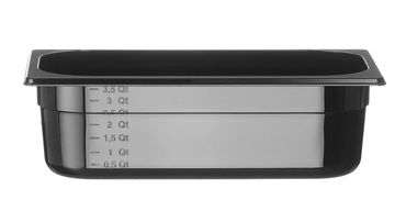 12x Gastronorm-Behälter 1/3,GN 1/3,4L,Schwarz,325x176x(H)100mm