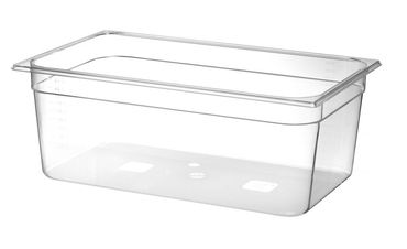 6x Gastronorm-Behälter 1/1,GN 1/1,24L,Transparent,530x325x(H)200mm