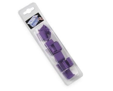 12x Farbcodierungsclips für HACCP-Aufbewahrungsbehälter,Violett
