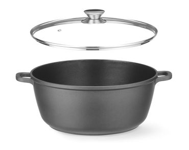 Kasserolle mit Antihaft-Beschichtung,7L,Schwarz,367x290x(H)122mm