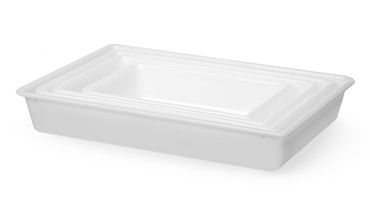 6x Vorbereitungsschale,12L,Weiß,535x385x(H)85mm