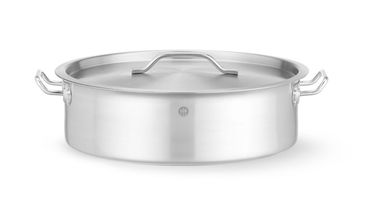 Kochtopf,niedrig - mit Deckel,10,8L,⌀360x(H)110mm,Rund