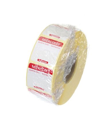1000x Täglich anwendbare Lebensmittelsicherheitsetiketten,mehrfach verwendbar,leicht entfernbar,Mittwoch,Rot,25x25x(H)mm