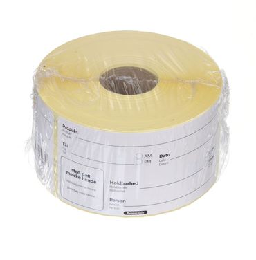 500x Lebensmittelrotationsetiketten,mehrfach verwendbar,leicht entfernbar,Weiß,100x50mm