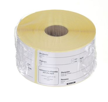 48x Lebensmittelrotations-Etiketten,mehrfach verwendbar,leicht entfernbar,Weiß,100x50mm