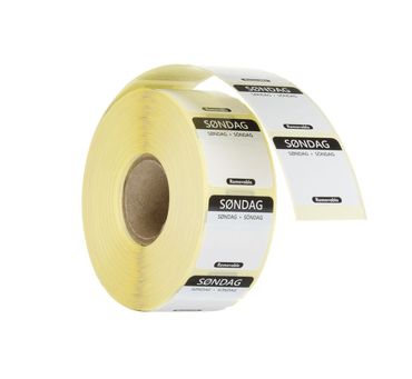 830346e75856 1000x Täglich anwendbare Lebensmittelsicherheitsetiketten,für den Mehrfachgebrauch,leicht zu entfernen,Sonntag,Schwarz,25x25mm