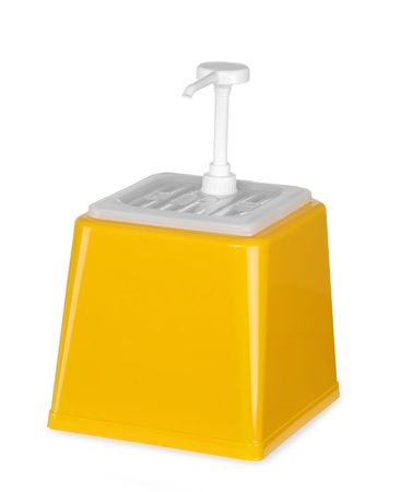 Pump-Saucenspender,2,5L,Gelb,230x210x(H)327mm