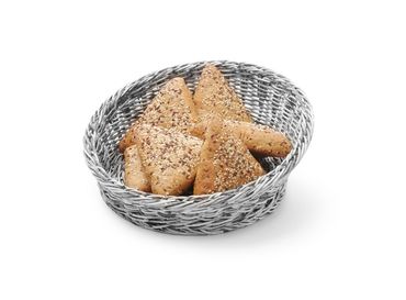 Brotkorb,rund abgeschrägt,Hellgrau,⌀310x(H)120mm