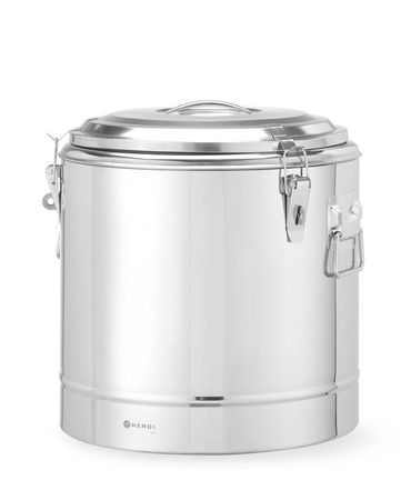 d3e3513291c8 Isolierter tragbarer Behälter,31L,Silber,⌀400x(H)445mm