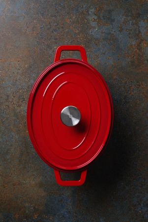 7f1bf2e02059 2x Emaillierter Gusseisentopf,4,4L,Rot,365x290x(H)115mm