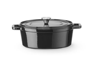 fbf99d5d7293 2x Emaillierter Gusseisentopf,4,4L,Schwarz,365x290x(H)115mm