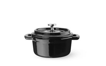 693d1c88002c Emaillierter Gusseisentopf,0,27L,Schwarz,130x100x(H)48mm