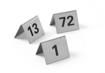 50x Tischnummern,Nummer 1-12,50x35x(H)40mm