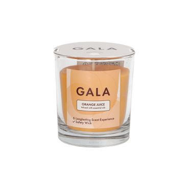 6 "GALA" Duftkerze im Glas Ø 70 mm · 77 mm orange - Orange Juice "Mini Nutella"