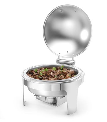 Chafing Dish rund,satiniert,6L,465x420x(H)320mm