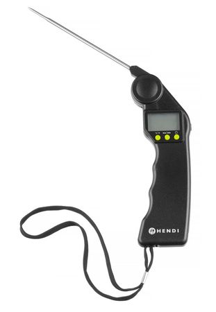 Digitales Thermometer mit klappbarer Sonde,Schwarz,160x55x(H)20mm