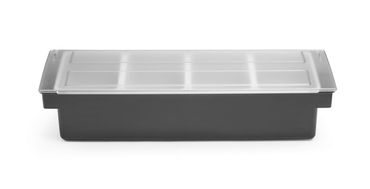 6x Zutatenbehälter – 4 Fächer,BarUp,480x150x(H)100mm