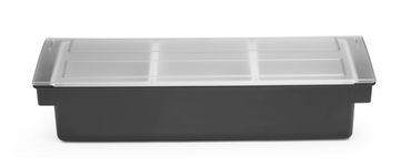 Zutatenbehälter – 3 Fächer,BarUp,Schwarz,480x150x(H)100mm