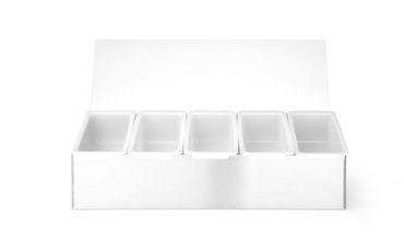 12x Zutatenbehälter,BarUp,5 Fächer,375x140x(H)90mm