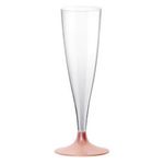 10 Mehrweggläser Easy Sektflöten + Stiele-MID Sektglas Spritzglas 140 ml