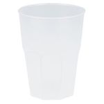 6 Mehrweggläser Cocktailglas Wasserglas Transparent gefrostet 420 ml