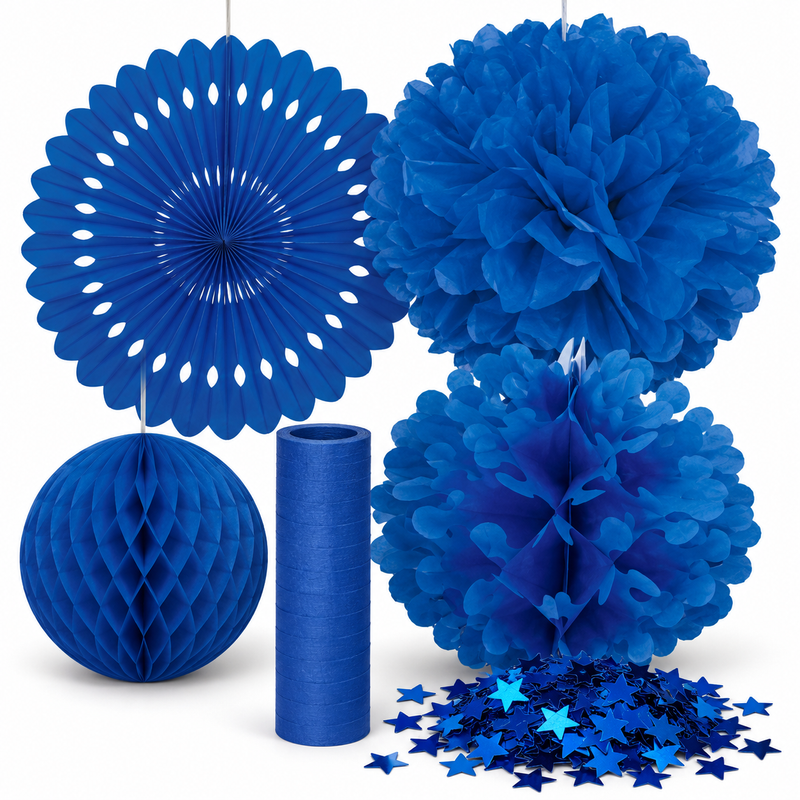 PL7422-Deko-Set-Blau-Pompon-Faecher-Wabenball-Dekoball-Sternkonfetti-Luftschlangen 61685-Party-Deko-Set-Blau-mit-Pompon--Faecher--Wabenball--Dekoball--Sternkonfetti-und-Luftschlangen.png
