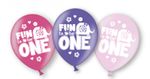 6 Luftballons 1. Geburtstag Mädchen Tiere