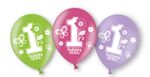Luftballons 1. Geburtstag Mädchen Sweet Birthday Girl