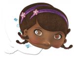 Doc McStuffins 4 Einladungskarten und Masken