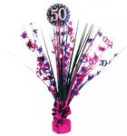50. Geburtstag Tischdekoration pink schwarz
