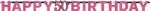 50. Geburtstag Girlande pink schwarz