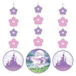 Einhorn Fantasy Hängedeko 3 tlg.