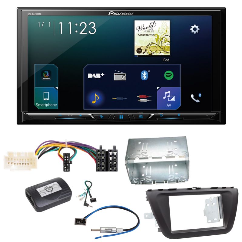 Pioneer SPH-DA230DAB CarPlay Android Auto Einbauset für Suzuki SX4 S-Cross Pioneer SPH-DA230DAB CarPlay Android Auto Einbauset für Suzuki SX4 S-Cross