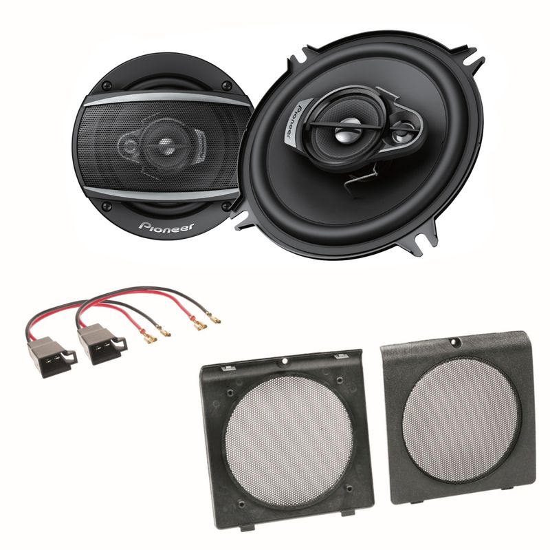 Pioneer TS-A1370F 3 Wege Lautsprecher Boxen System Einbauset Golf 2 Türen vorne Pioneer TS-A1370F 3 Wege Lautsprecher Boxen System Einbauset Golf 2 Türen vorne