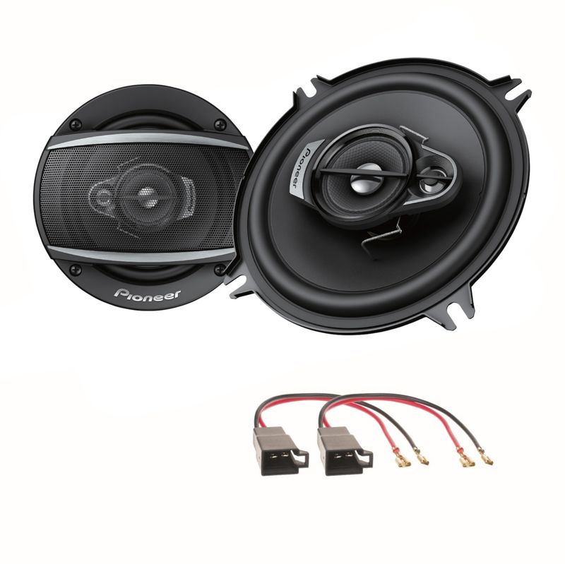 Pioneer TS-A1370F 3 Wege Lautsprecher Boxen System Einbauset Golf 1 Cabrio vorne Pioneer TS-A1370F 3 Wege Lautsprecher Boxen System Einbauset Golf 1 Cabrio vorne